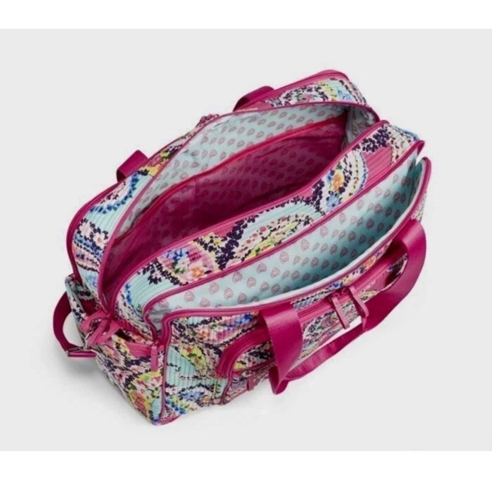 Vera Bradley Women Purse Bag Diaper Bag ICONIC HIPSTER WILDFLOWER PAISLEY Pink